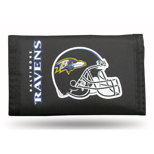 Baltimore Ravens Tri-Fold Nylon Wallet