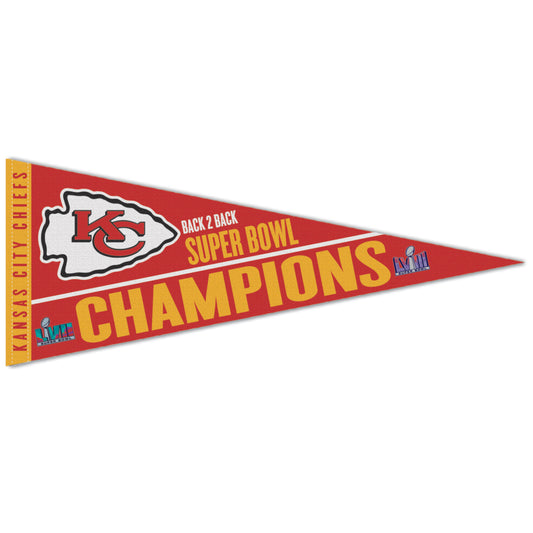 Super Bowl LVIII Champions Kansas City Chiefs 12" x 30" Premium Pennant