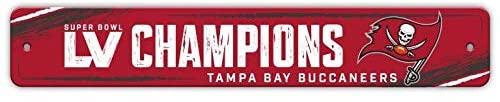 Super Bowl LV Tampa Bay Buccaneers Street Sign