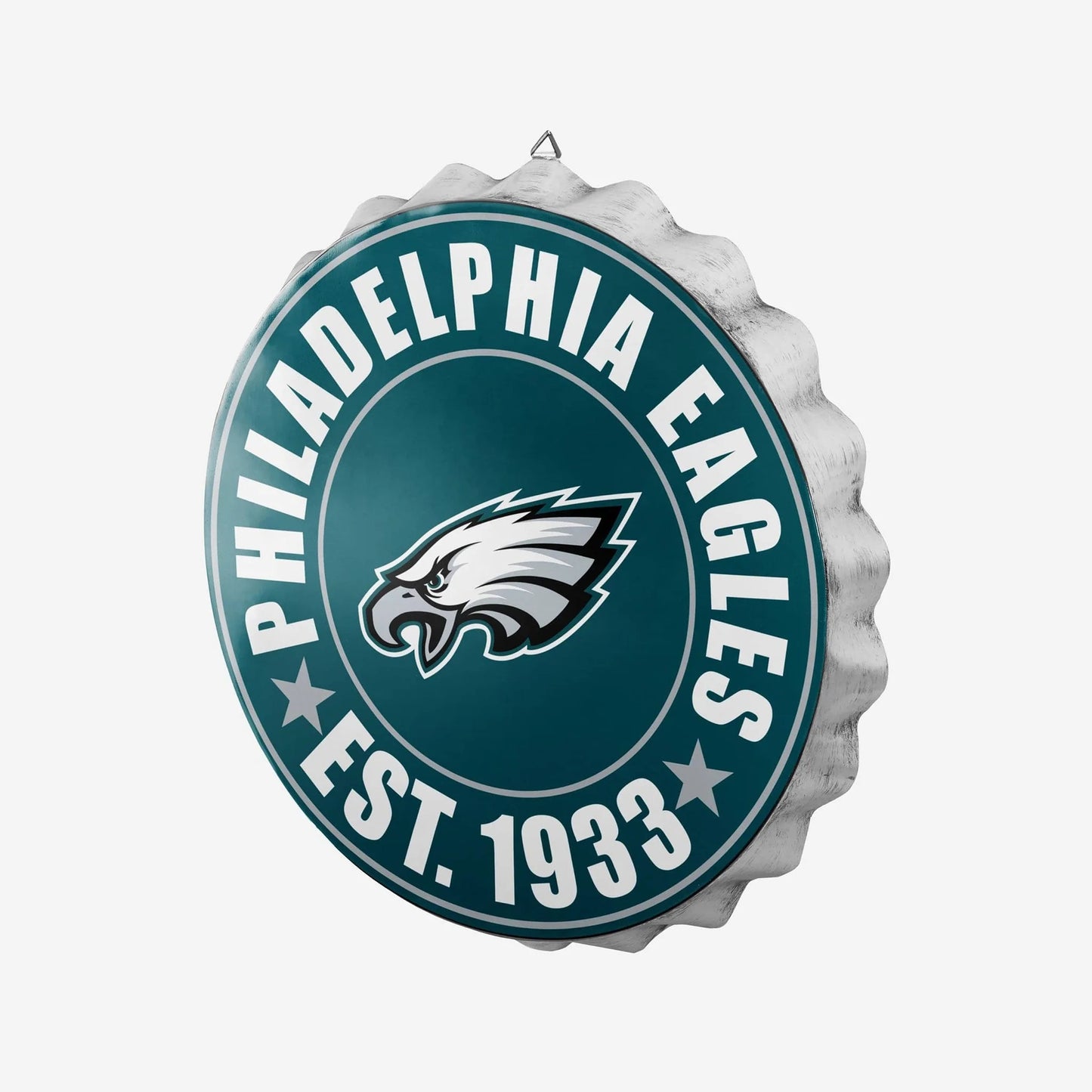 Philadelphia Eagles Metal Distressed Bottle Cap Sign