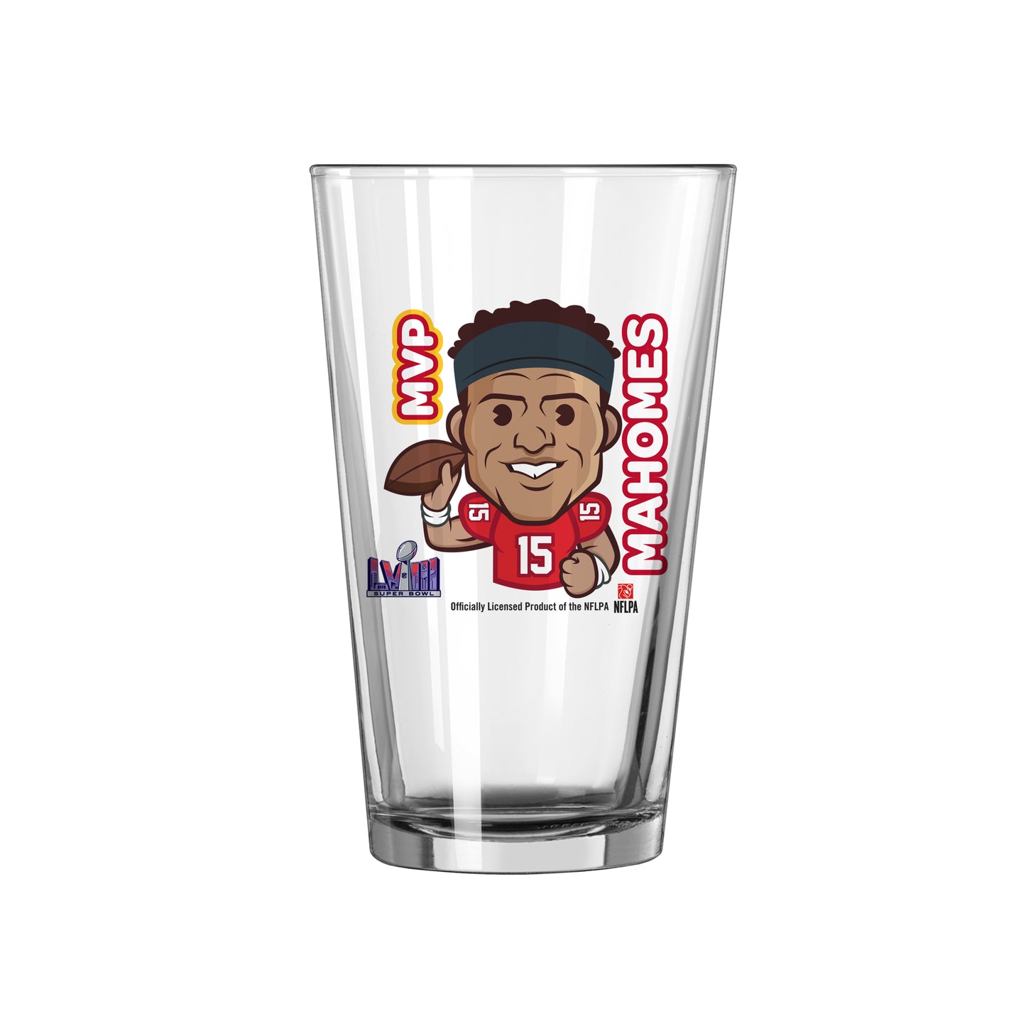 Patrick Mahomes Super Bowl LVIII MVP 16oz Pint Glass