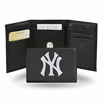 Yankees Tri-Fold Leather Wallet