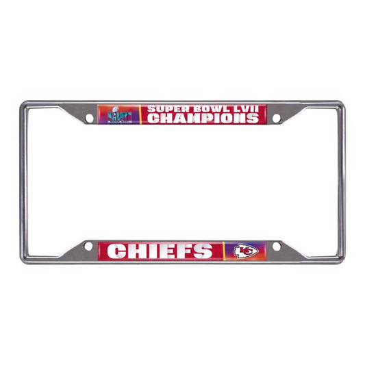 Kansas City Chiefs Super Bowl LVIII Champs License Plate Frame