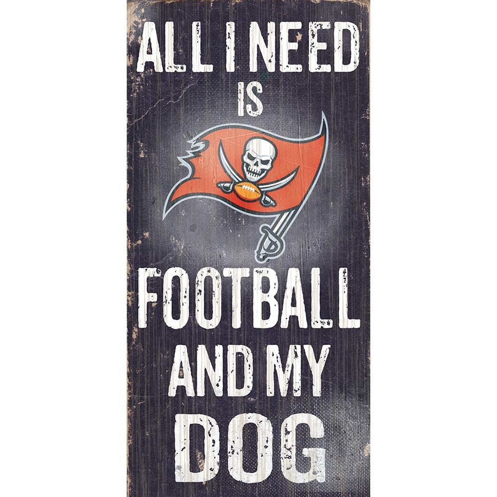 Buccaneers "Football and My Dog" Sign