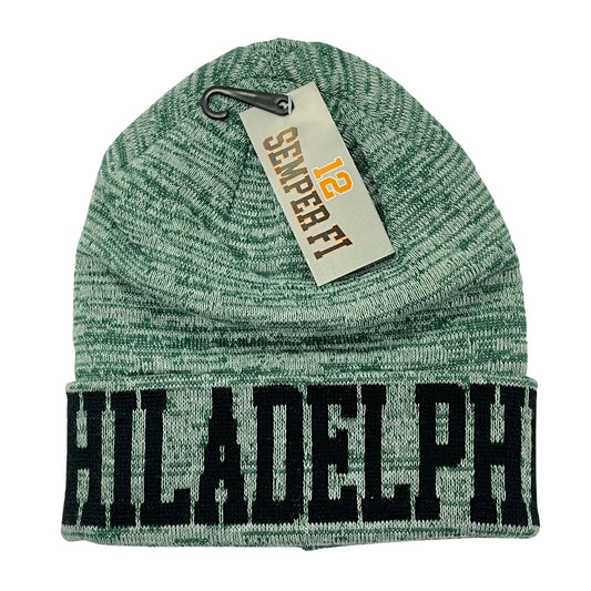 Philadelphia Knit Hat - Heathered Green