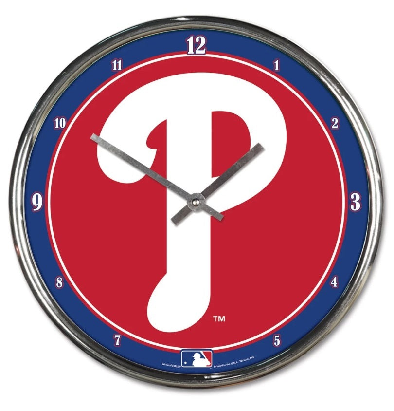 Phillies Chrome Clock
