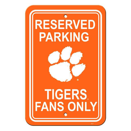 Clemson Tigers Reserved Parking Sign