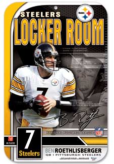 Steelers Roethlisberger Locker Room Sign