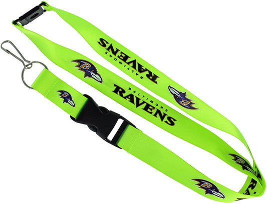 Ravens Lanyard Neon Green