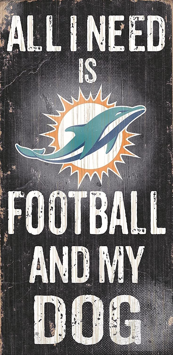 Dolphins "Football and My Dog" Sign