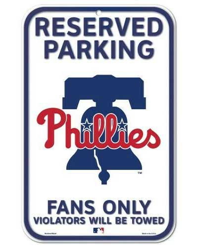 Phillies “Reserved Parking” Sign