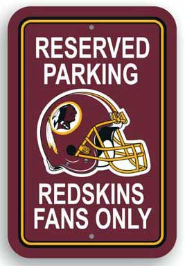 Redskins Parking Sign – AJB Sport Shop