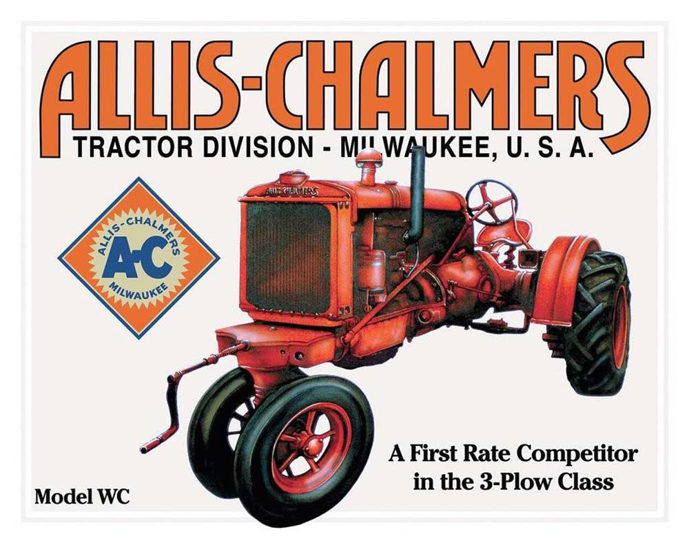Allis-Chalmers Tractor Metal Sign