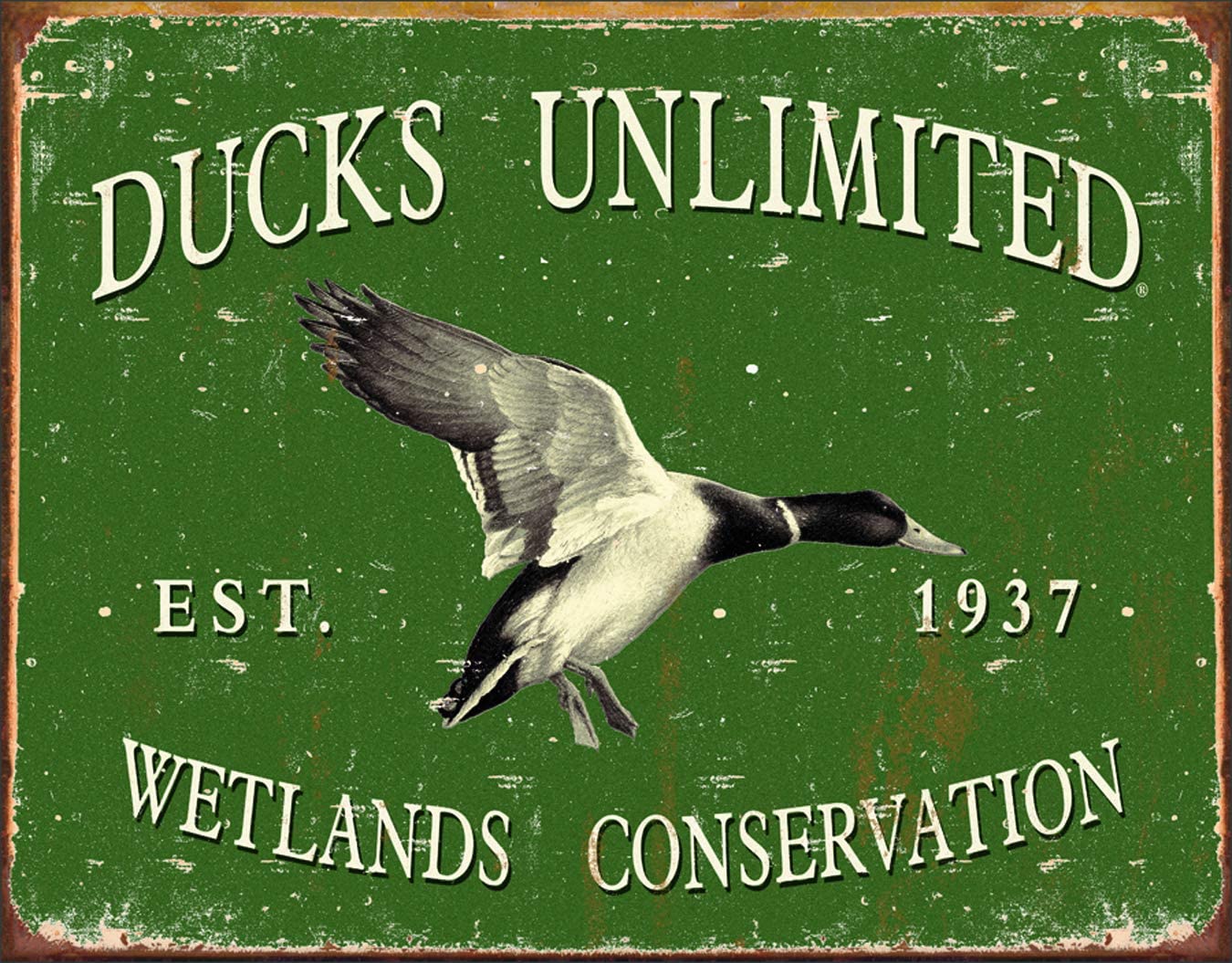 Ducks Unlimited Metal Sign