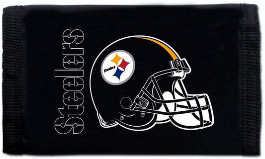 Steelers Tri-Fold Nylon Wallet