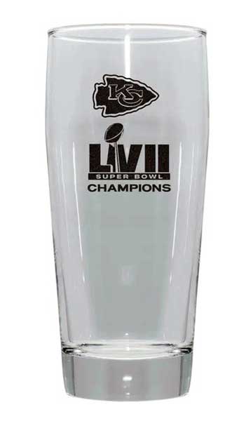 Super Bowl LVII Chiefs Clubhouse Pilsner Glass