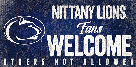 Penn State "Fans Welcome" Sign
