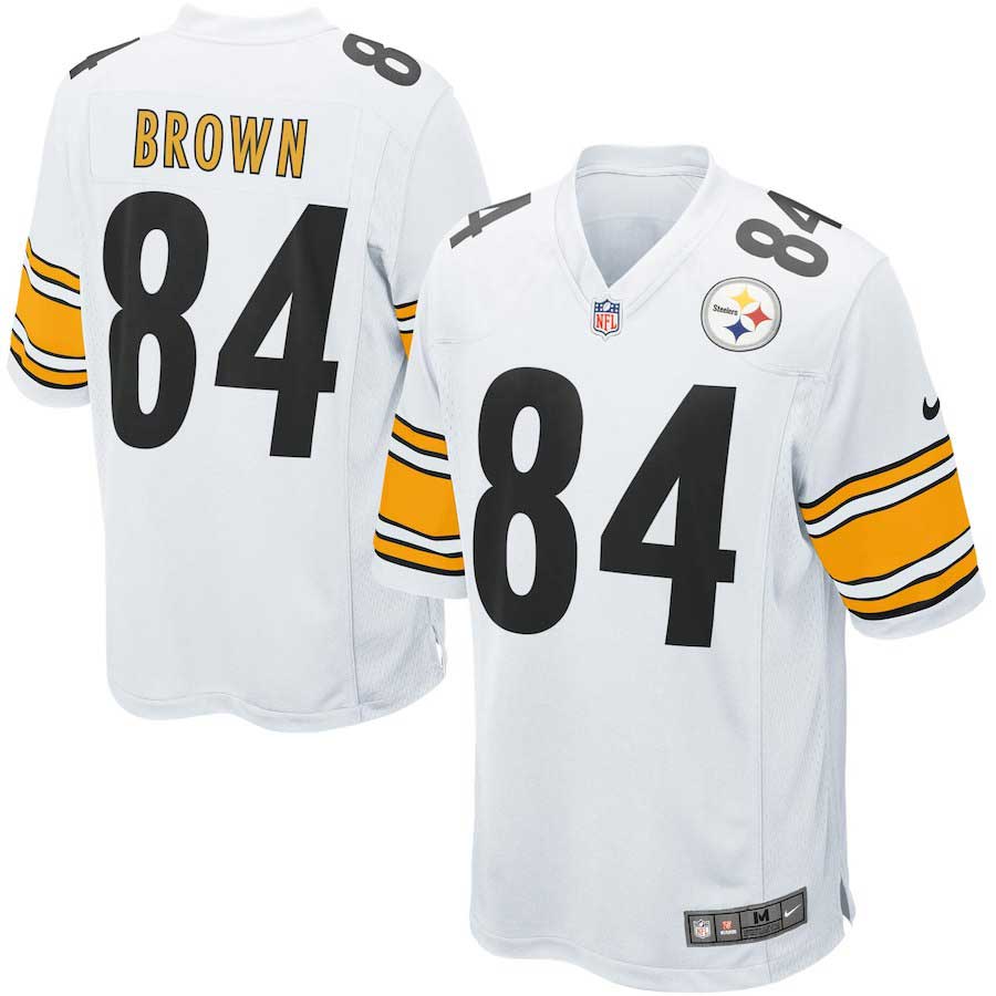 Steelers Brown Jersey White