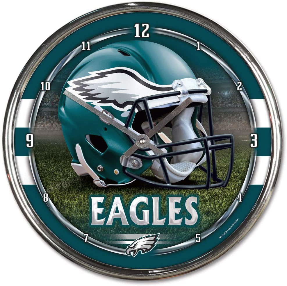 Eagles Chrome Clock
